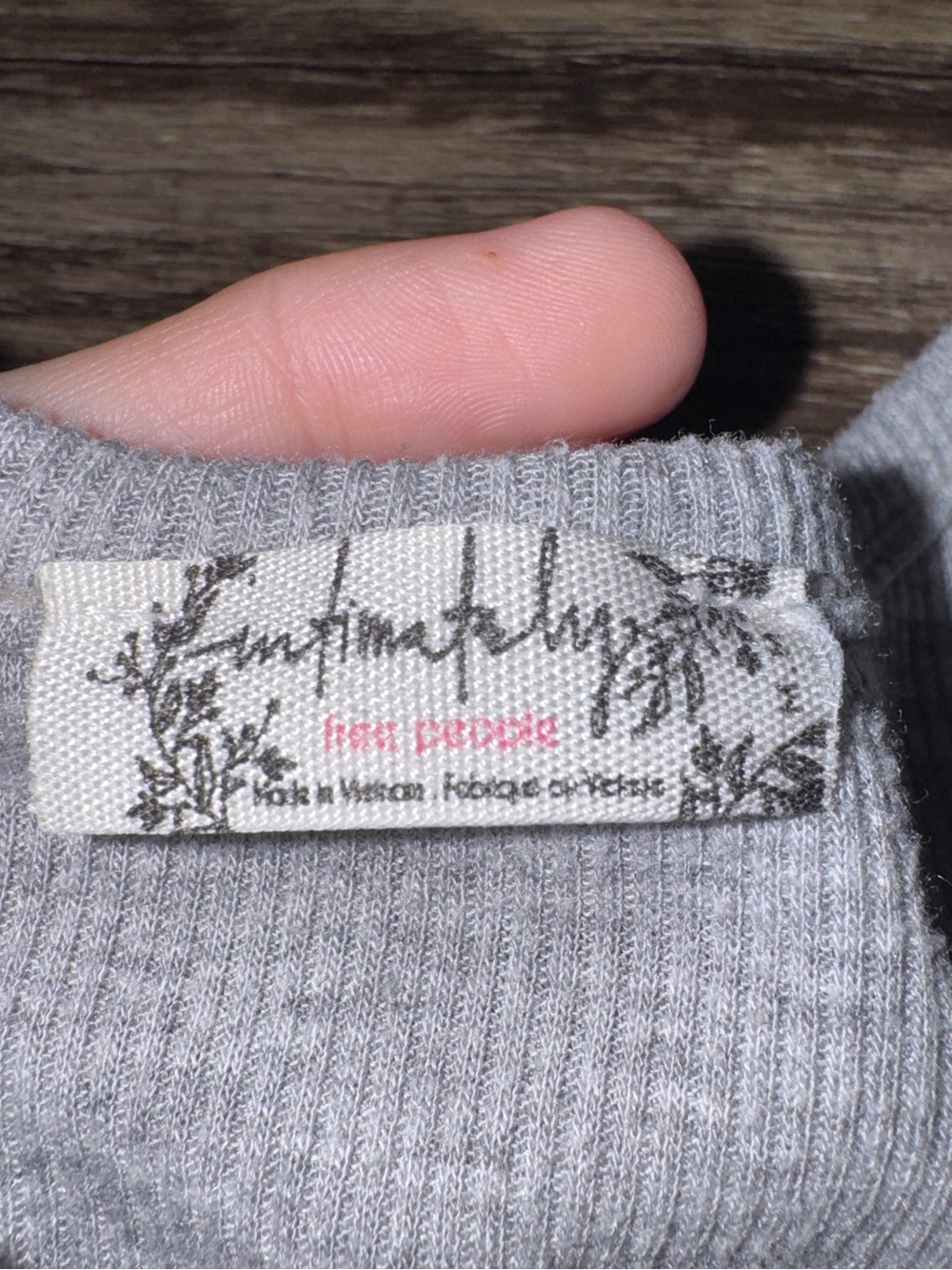 Free People Intimately Long Beach Tank Medium Gray Ribbed High Neck Flowy - Picture 4 of 8